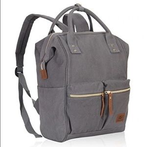 ❗️SOLD❗️Veegul Grey Canvas Backpack